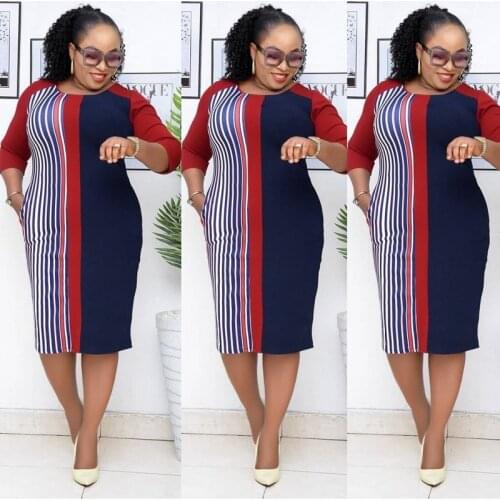 Plus Size Mom Robe Africaine Clothes Bodycon Christmas Dress Dashiki Geometric Pleated Patchwork African Print Dresses for Women