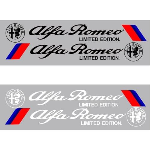 2pcs Car Body Sticker Car Badge Emblem Decoration Door Sticker For Alfa alpha Romeo 159 147 156 Giulietta 147 159 Mito KEYRING