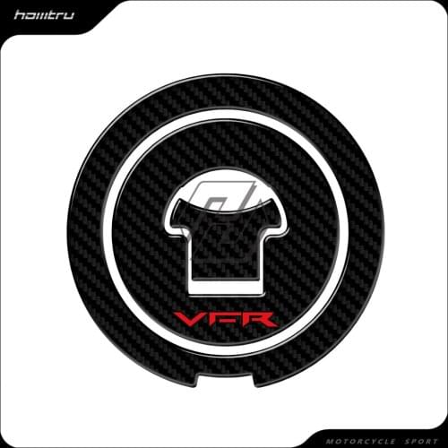 3D Carbon-look Motorcycle Fuel Gas Cap Protector Decals Case for Honda Interceptor VFR VFR800 1988-2009