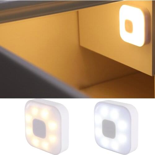 Wireless Portable Touch Sensor Control Dimmable LED Square Night Light USB Rechargeable Outdoor Home Night Lamp