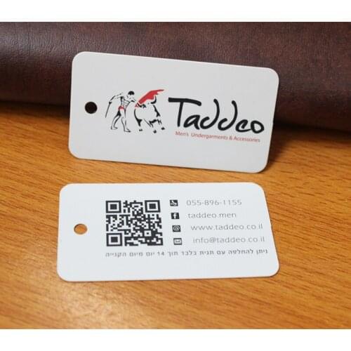 Wholesale Accessories Custom Size Shape Jewelry Hang Tags for Earrings