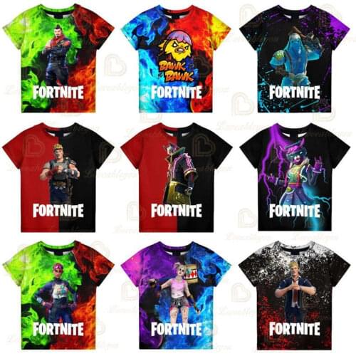 Battle Royale Boys Clothing Fortnite Sudaderas Victory Shoot Game 3D Tshirt Tees Children Kids Hero Child Tops Girls