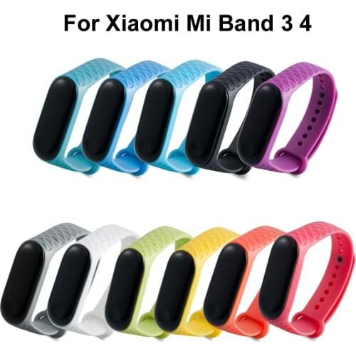 New Bracelet For Band 3 4 Smart Watch Women Attachment Diamond Pattern Replacement Wristband For Xiaomi Mi Band 4 Mi Band3 Strap