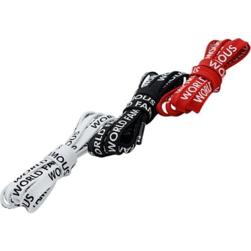 Coolstring WORLD FAMOUS Silk Screen Lace Double Polyester With High-quality Paint Printed Rope Trendy Hat Waist Pant Cordones