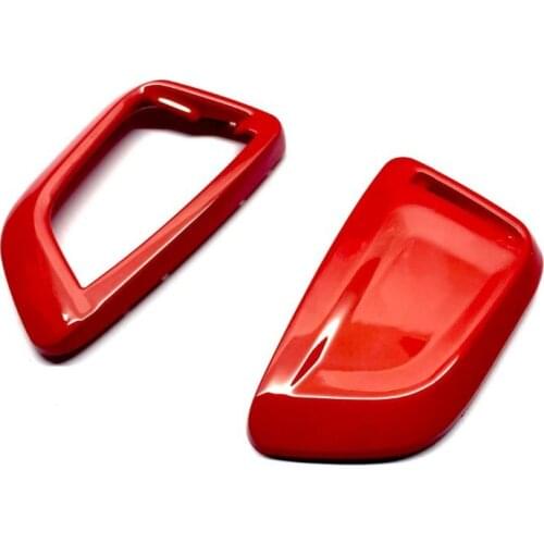 Remote Flip Key Fob Shell Protection Key Case Cover Gloss Red For BMW Keyless Remote Key