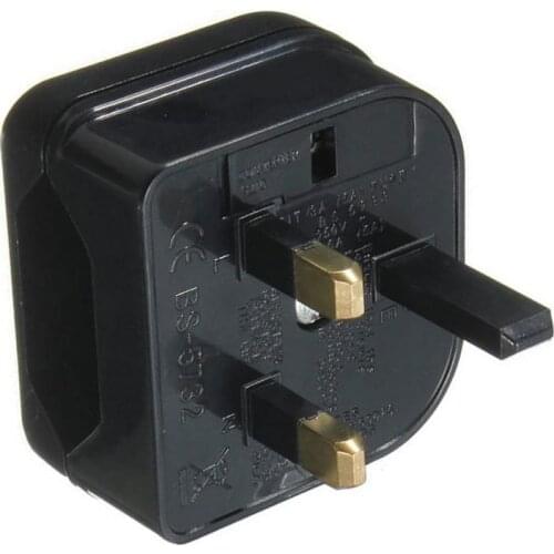 European Euro EU Plug 2 Pin to UK 3Pin Power Socket Converter Sale Travel Adapter Hot Z1F5
