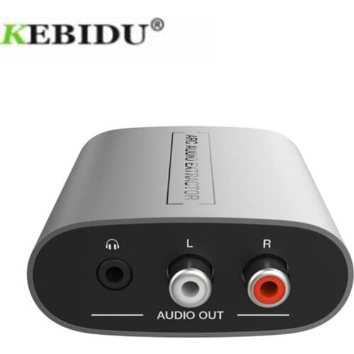 HDMI ARC Audio Extractor Splitter Adapters Analog Soundbar Speaker Amplifier L/R Coaxial Return Channel 3.5mm for audio receiver