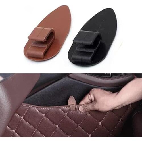 JEAZEA 20Pcs Black Brown Floor Trunk Carpet Liner Mat Retainer Clip Sliding Mount Plastic Universal Car Accesseories