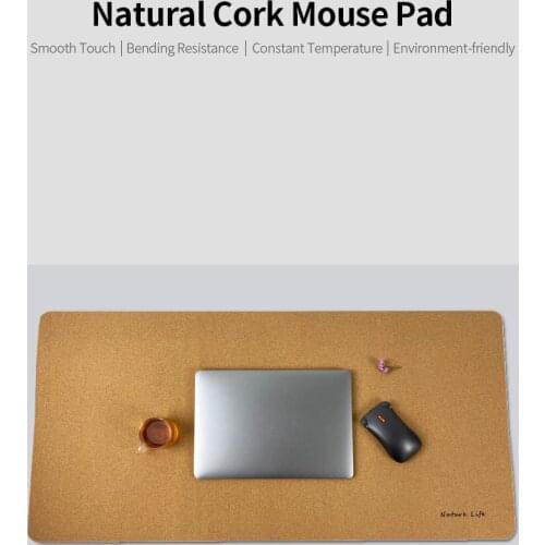 Large Size Desktop Laptop Mouse Pad for Home Office Game Pisces Mouse Pad Natural Cork Texture Desk Mat Waterproof Dustproof