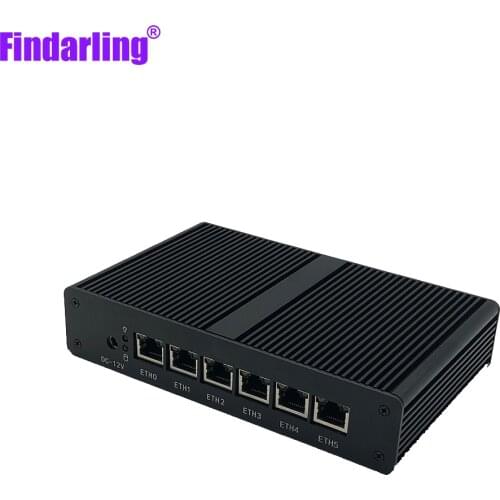 6th Generation Pentium 4405U Pfsense Mini Router Server 6*1000M Lan Intel I211 Windows10 Linux HD VGA Dual Display Desktop
