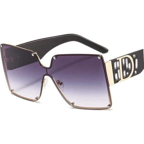 Veshion Brand Design Retro One Lens Rivet Sunglasses Men Women Fashion Shades UV400 Vintage Glasses