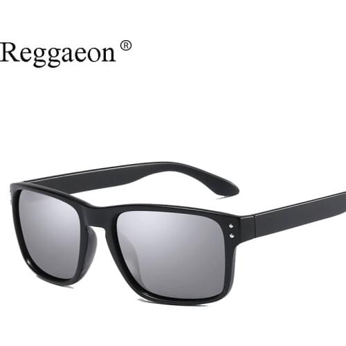 Reggaeton 2020 polarized sunglasses men sports goggles square frame lens men driving uv400 sun glasses high quality