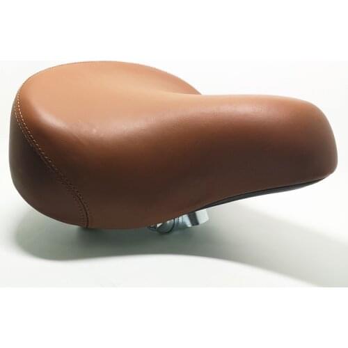 Soft Comfortable Vintage Bike Spring Saddle Leather Cushion Electric Bicycle Seat Commuter Cycling Parts