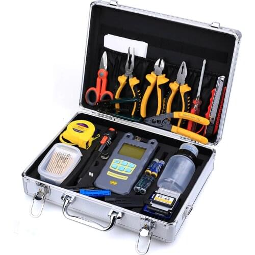 FTTH Termination Tool Kit Fiber Optic Assembly Tools splicing ToolBox Set HSV-202 ftth tools