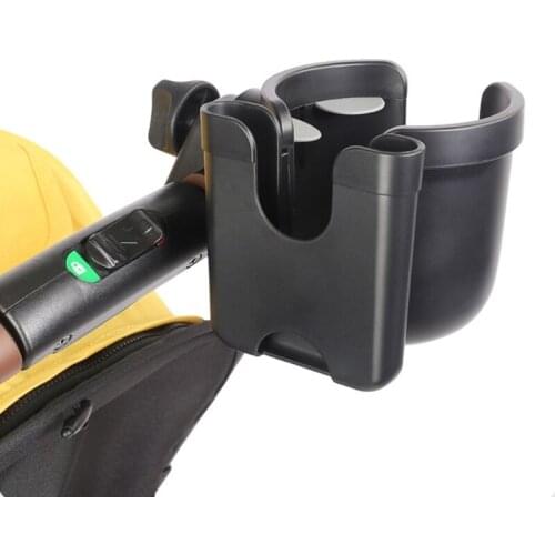New 2-in-1 Baby Stroller Cup Holder Rack Bottle Universal Cup Holder for Pram Stroller Carrying Case Milk Bottle Cart