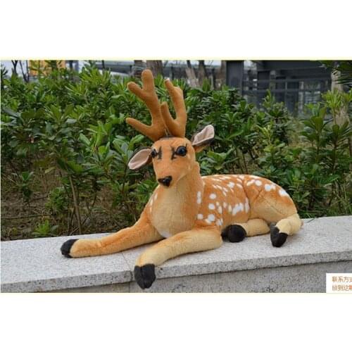 New lovely plush real life sika deer toy simulation sika deer doll gift about 60cm xf2987
