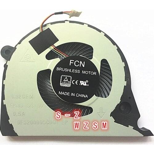 WZSM NEW ORIGINAL CPU COOLING FAN FOR Dell Inspiron G7 15-7000 7577 7588 G5-5587 P72F cooler fan 2JJCP FJQS DC5V 0.5A FJQ