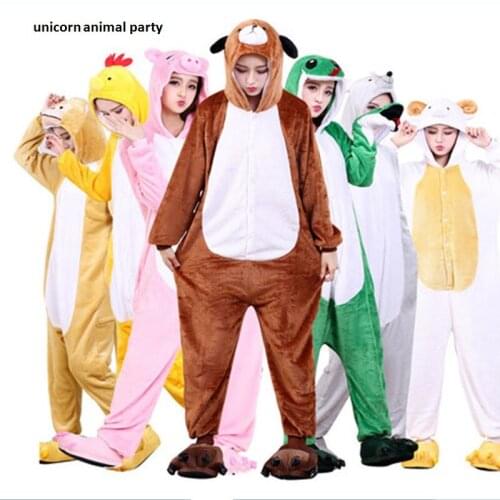 Kigurumi Onesies Cartoon serial pajamas female winter adult 12 zodiac animals high school performance costumes Halloween Clothes