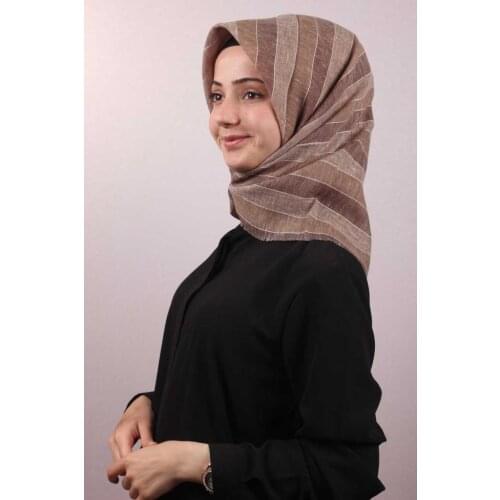 POLOİST PATTERNED AQUA COTTON SCARF-01-RENK-05