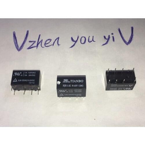 10pcs/Original relay for TIANBO signal relay HJR1-2C N-05v 8 feet replace hk-19-5v