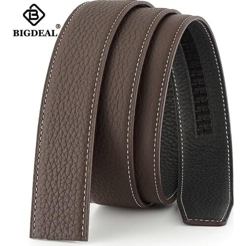 Mens Belt Natural Genuine Leather Automatic Buckle Men Vintage Belt Suitable for Jeans Casual Pants 3.5cm