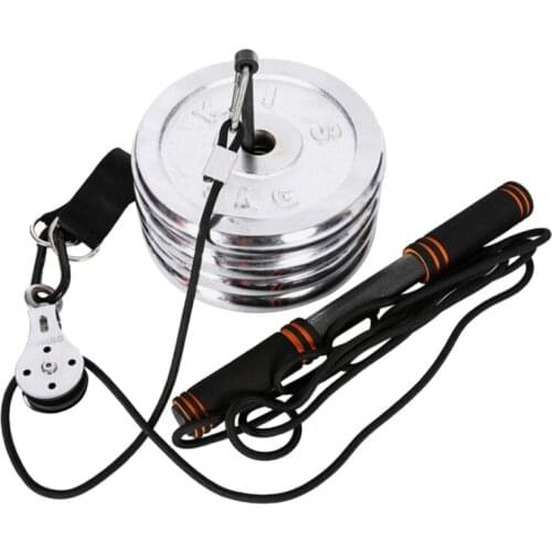 Fitness Pulley DIY Cable System Loading Pin Lifting Triceps Rope Machine Workout Adjustable Length Home Gym Sport