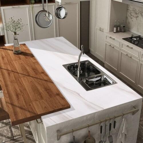 Modern Imitation Marble Pattern Wall Stickers Waterproof Oilproof Stickers Wallpaper Bedroom Kitchen Decoration Protect Desktop