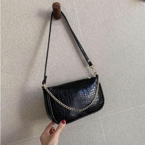 2020 Brand New Female Fashion Shoulder Bag Multipurpose Small Size Solid Color PU Shoulder Bag for Women
