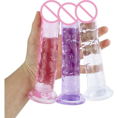 50LF Waterproof Realistic Dildo Plug Butt with Suction Cup for Lesbian Couples Adult Masturbating Pleasure Sex Toys