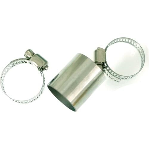 Exhaust Pipe Tube Connector Air Diesel Parking Heater Stainless Steel Gas Vent Hose For Car Heater Silver