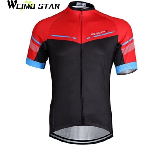 WEIMOSTAR Team Mens Cycling jersey Summer Maillot Ciclismo Shirt Quick Dry Short Sleeve Bicycle Clothing Wear