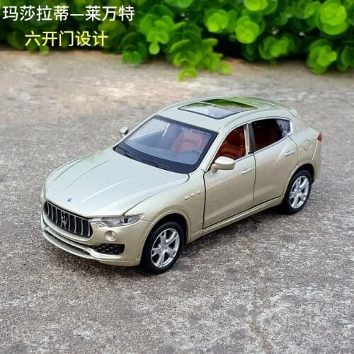 1:32 Scale Diecast Alloy Metal Luxury SUV Car Model For Maserati Levante Collection 6 Doors Open Toys Vehicle