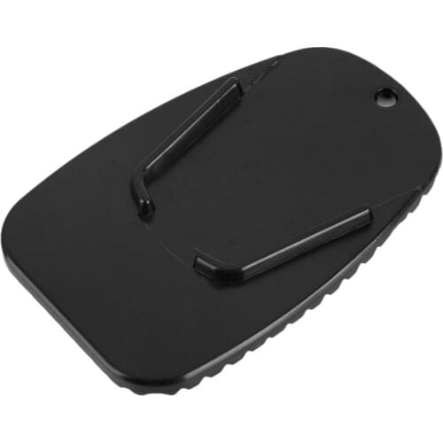 1pc Black Universal Motorcycle Plastic Side Stand Moto Bike Kickstand Non-slip Plate Side Extension Support Foot Pad Base