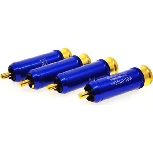 4 pcs WBT-0110Cu Nextgen RCA connector plug New