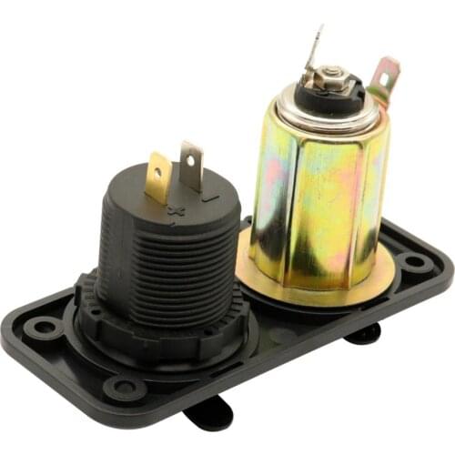 USB Charger Socket Dual USB Car Power Outlet Marine Cigarette Lighter Adapter