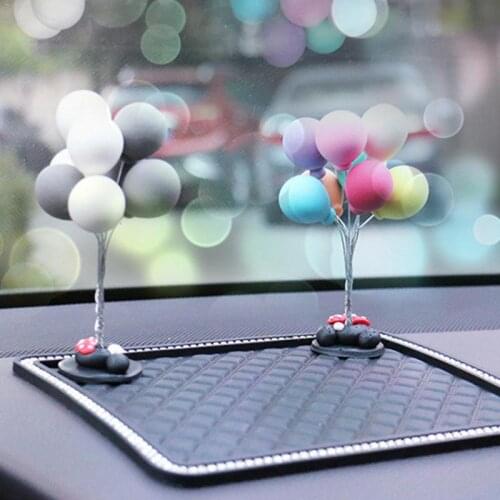 Car Accessorizes Decoration Romantic Atmosphere Resin Balloon Cute Cartoon Car Mini Balloon Drop Shipping