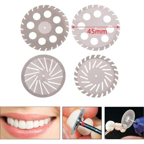 Big Size Dental Lab Polishing Diamond Double Sided Cutting Disc For Dental Cutting Plaster Disc Wheel Dental Lab Tool 40&45mm