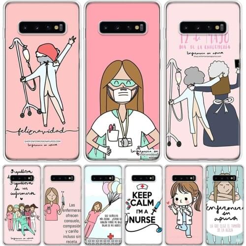 Medicine Nurse Funny Doctor Cover Phone Case For Samsung Galaxy S10 S20 Ultra Note 10 9 8 S9 S8 J4 J6 J8 + Lite Plus Pro S7 Coqu