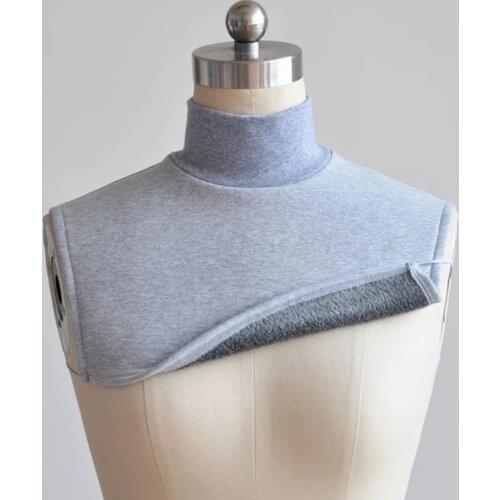 Unisex Cotton Velvet thicken Cycling Warm Scarves Women Winter Knit Elastic Widen Half High Collar Neck Guard Pullover Scarf O49