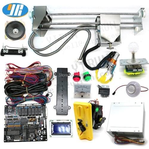 Mini Candy Crane Game Machine DIY Kit Claw Game Board With 53CM Candy Claw Gantry Coin Acceptor LED joystick