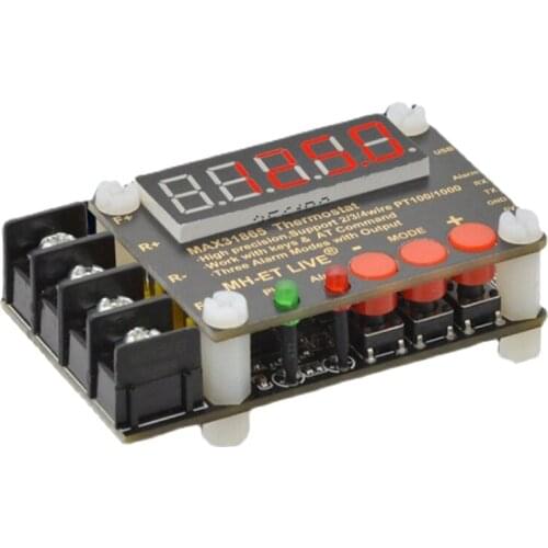 MAX31865 High Precision Isolated Temperature Collector Module PT100 Serial Port Output Upper Computer Software Debugging