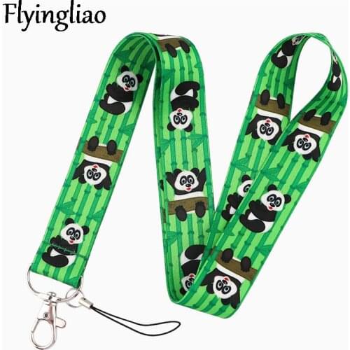 Cute Panda Lanyard for Keys Phone Cool Neck Strap Lanyard for Camera Whistle ID Badge Cute webbings ribbons Gifts