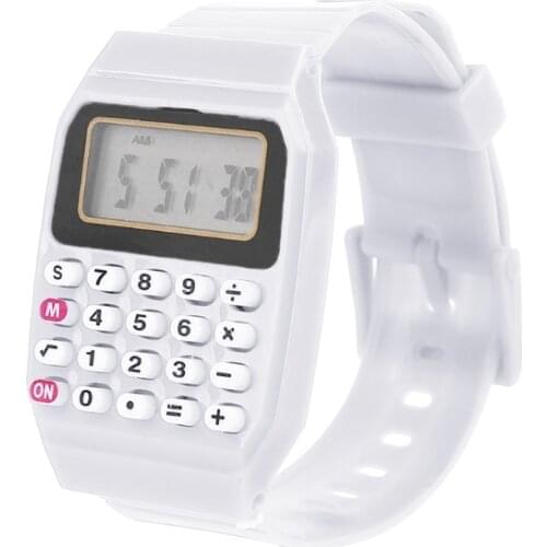 Fashion Childrens Silicone Date Multi-function Childrens Electronic Calculator Watch Micro Calculator Portable Watch