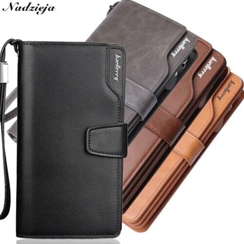 Baellerry Brand High Capacity Men Organizer Long Wallet Coin Purse Male Money Pocket Pochette Hasp Clutch Bag Card Holder