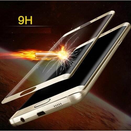 2017 New Full Cover Tempered Glass For Samsung Galaxy s6 s7 Edge s8 s9 plus Screen Protector Film 200pcs with retail package