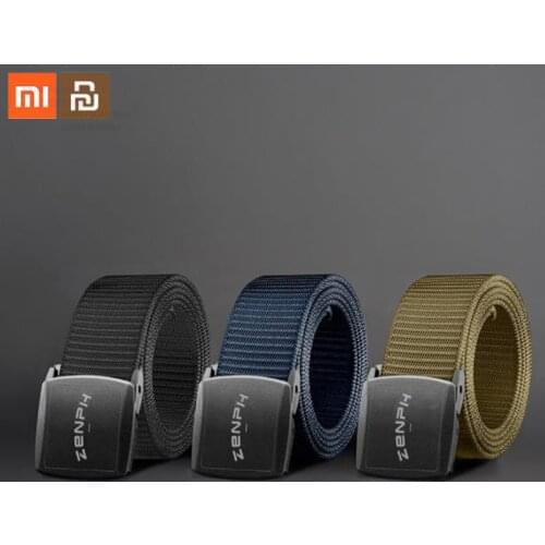 Original xiaomi mijia outdoor tactical belt buckle nylon webbing YKK plastic stepless length adjustment smart home