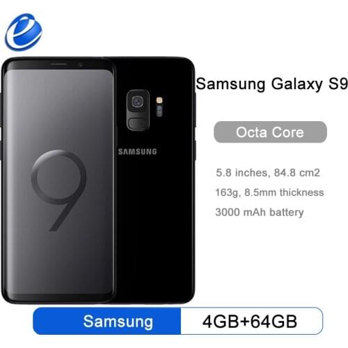 Samsung Galaxy S9 Original Unlocked LTE Android Cell Phone Octa Core 5.8" 12MP 4G RAM 64G ROM Snapdragon 845 NFC 3000mAh