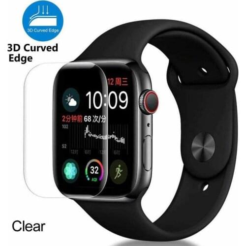 Full-cover Edges Glass Film For 38 40 44 Mm Screen Glass For 3d Full-cover Saver Tempered Full-gel Film Watch