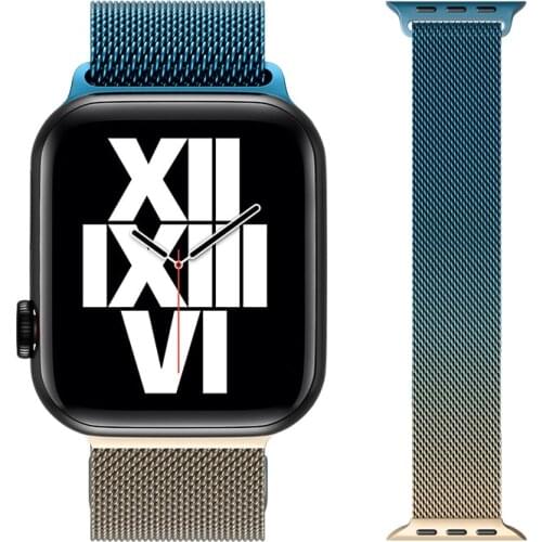 Milanese loop For Apple watch band 44mm 40mm 38mm 42mm Stainless steel Metal belt correa bracelet iWatch series 5 4 3 se 6 strap