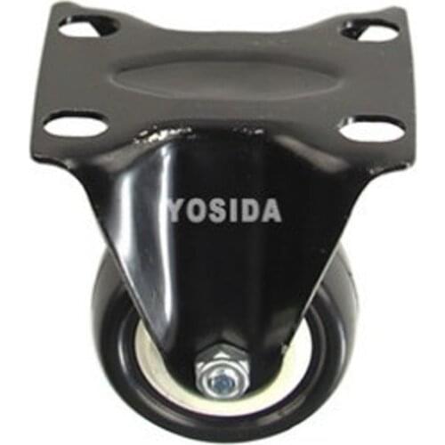 New 2'' Double Bearing Furniture Caster Durable PU Fixed Castors Push The Wheels Silent Wheel Sofa Casters Chair Fast Pulley